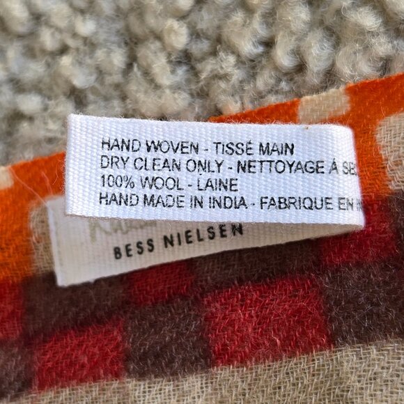 100% Wool Scarf Shawl Scandanavian Design Khadi and Co Denmark - Picture 9 of 12